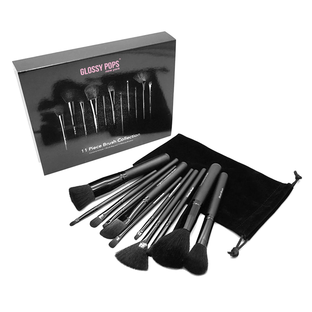 2 packs popular Makeup Brushes black